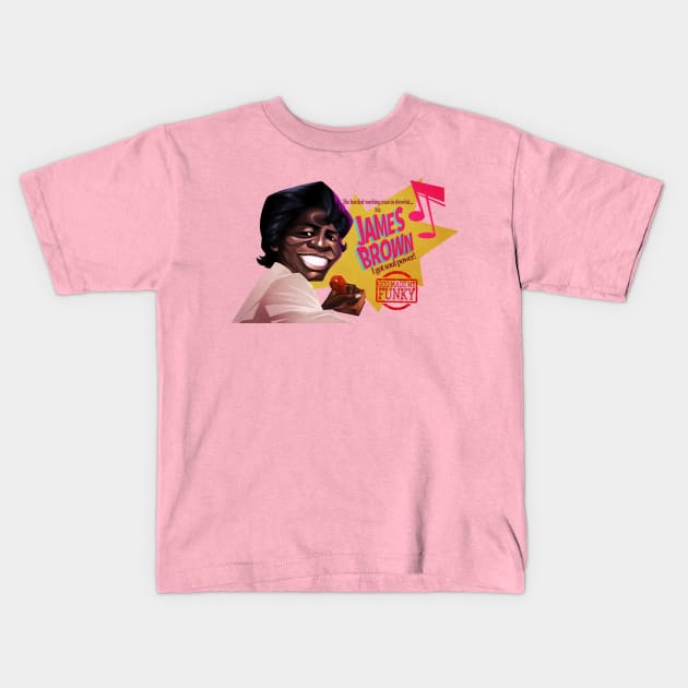 Hardest working man in showbiz Kids T-Shirt by Dedos The Nomad